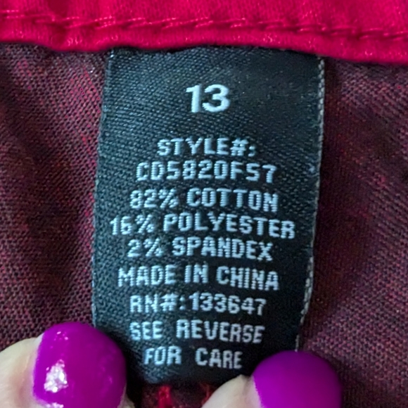 Vintage 2000's, Celebrity Pink, skinny, red jeans. - Picture 5 of 8